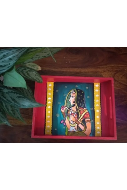Hand Painted Wooden Tray 2 Hand Painted Wooden Tray 2